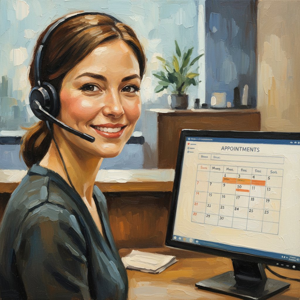 Ai Voice Assistant Demo 1 image showing receptionist for the ai voice assistant page